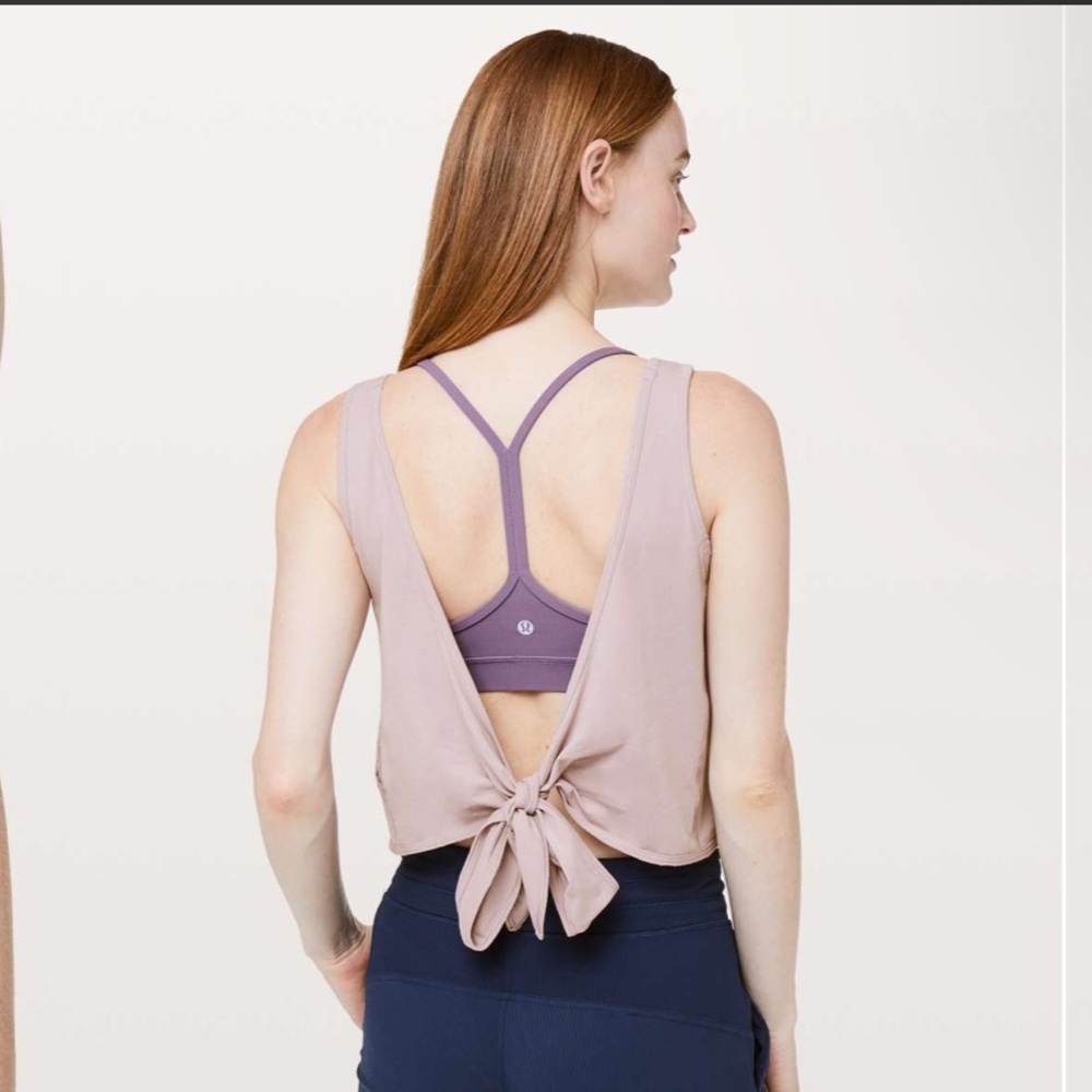 Lululemon Its A Tie Tank in Smoky Blush Size 4